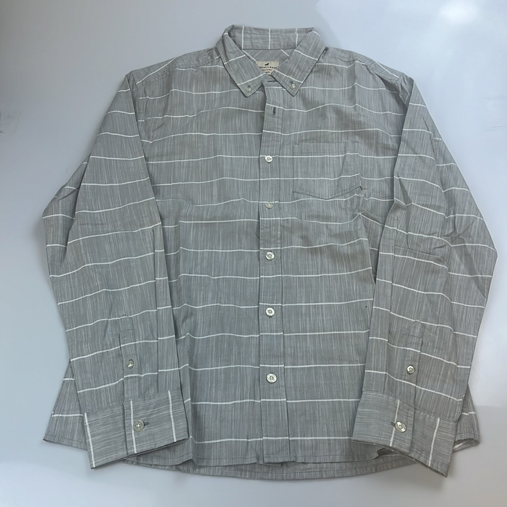 Great Lakes Swimwear Striped Button Down Shirt S127-27